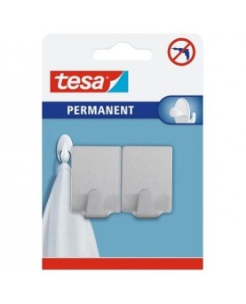 TESA® GANCHO PERMANENTE METAL RETANGULAR TAMANHO L