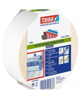 TESA® 51960 Fita bi-adesiva extra-forte para fixação de alcatifas - removível